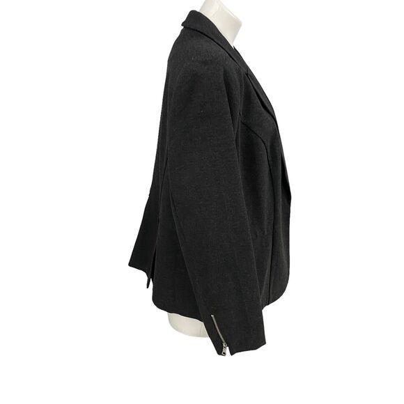 6th & Ln Blazer Womens Size 20 Gray Knit Basic Jacket Corpcore Office Boardroom - Picture 16 of 16